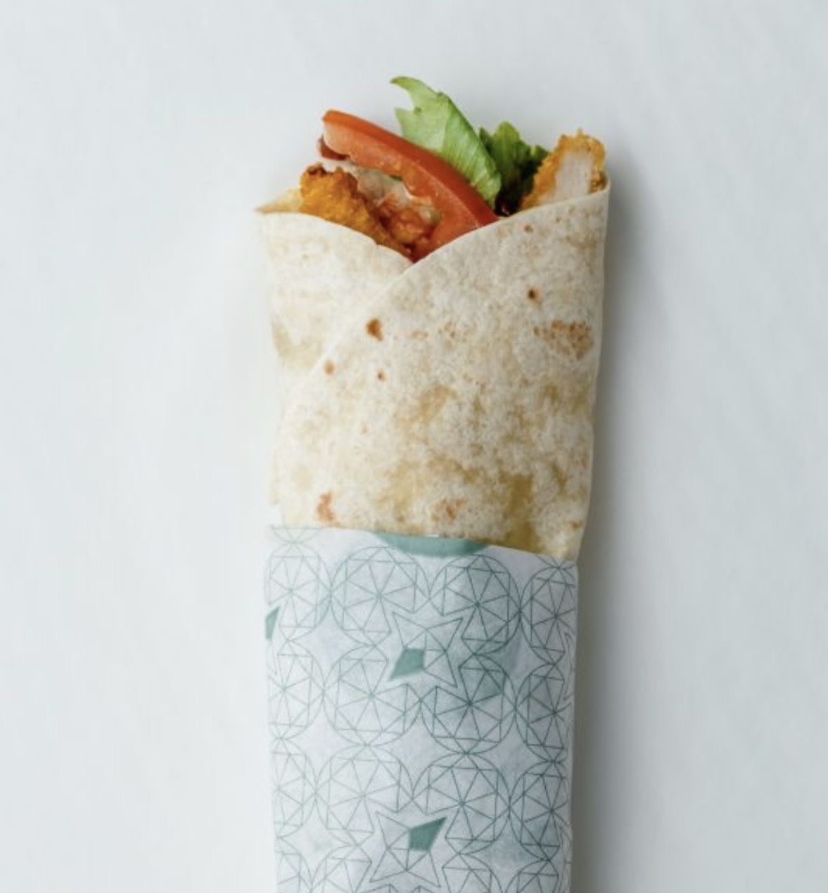 WRAP POULET PANÉ CURRY