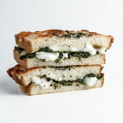 CROQUE MONSIEUR CHÈVRE EPINARD